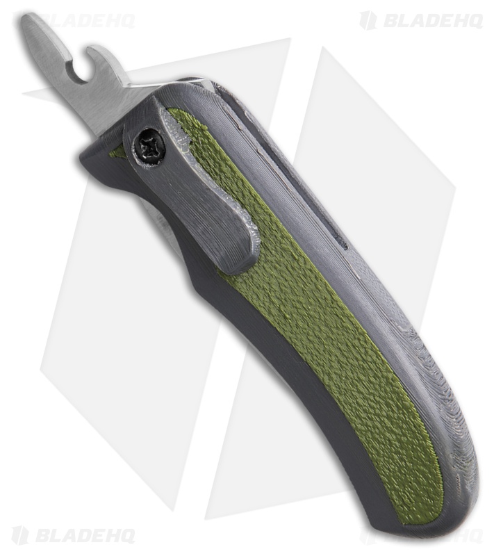 Excalibur Outdoors Stag Friction Folding Knife 3D Printed Green/Gray (2.6" Sat)