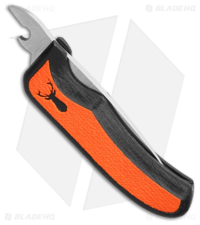 Excalibur Outdoors Stag Friction Folding Knife 3D Printed Orange/BLK (2.6" Sat)