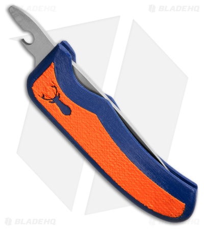 Excalibur Outdoors Stag Friction Folding Knife 3D Printed Orange/Blue (2.6" Sat)