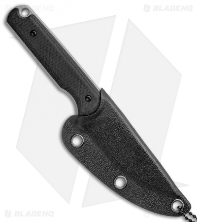 Ferrum Forge Pro Series Lackey Fixed Blade Knife Black G-10 (2.8" Stonewash)