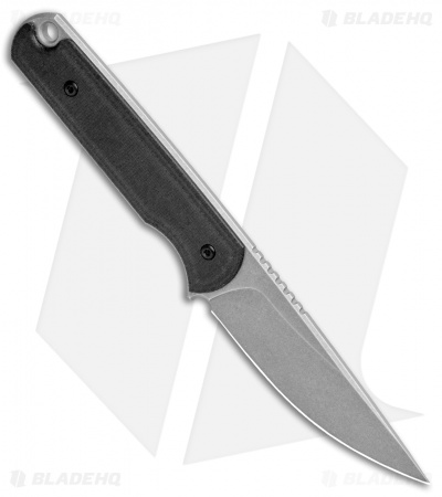 Ferrum Forge Pro Series Lackey Fixed Blade Knife Black G-10 (2.8" Stonewash)