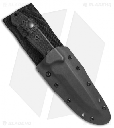 FirstEdge 5250 Field Fixed Blade Knife Black G-10 (5.5" Black 440C)