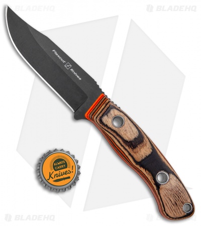 Flexcut Hawthorne Drifter - Fixed Blade Knife | G-Wood/Orange G-10