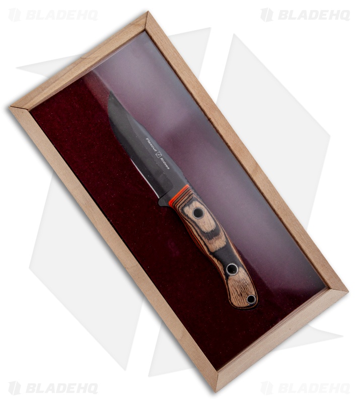 Flexcut Hawthorne Drifter Fixed Blade Knife G-Wood/Orange G-10 (3.75" Black)