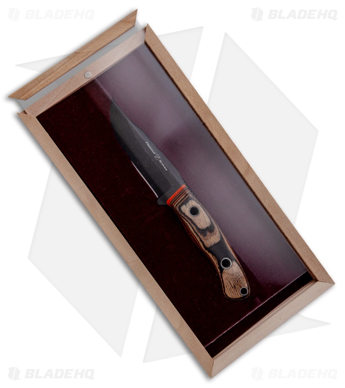 Flexcut Hawthorne Drifter Fixed Blade Knife G-Wood/Orange G-10 (3.75" Black)