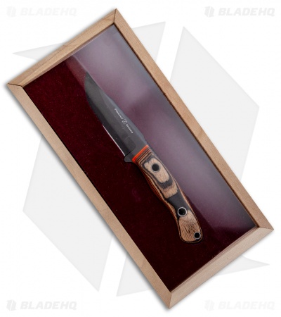 Flexcut Hawthorne Drifter Fixed Blade Knife G-Wood/Orange G-10 (3.75" Black)