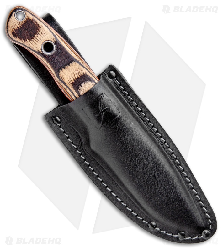 Flexcut Hawthorne Drifter Fixed Blade Knife G-Wood/Orange G-10 (3.75" Black)