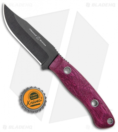 Flexcut Hawthorne Drifter Fixed Blade Knife Purpleheart (3.75" Black)