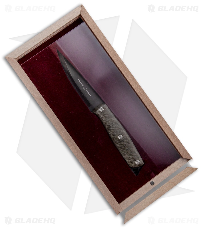 Flexcut Hawthorne Explorer Fixed Blade Knife OD Green Micarta (3.88" Black)
