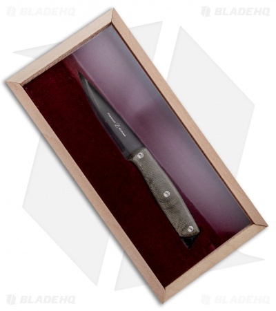 Flexcut Hawthorne Explorer Fixed Blade Knife OD Green Micarta (3.88" Black)