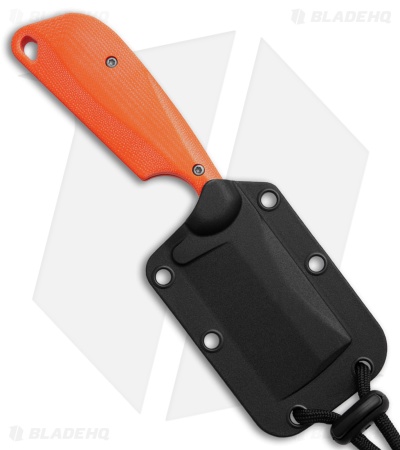 Flytanium Orange G-10 + CRKT Folts Minimalist Cleaver (2" Bead Blast) 