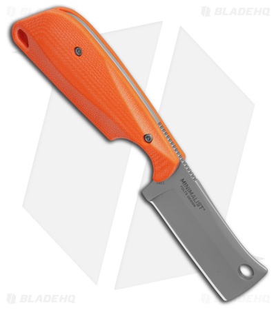 Flytanium Orange G-10 + CRKT Folts Minimalist Cleaver (2" Bead Blast) 