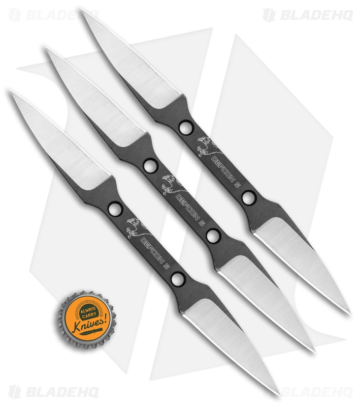 Fox Knives Defcon 5 Zulu Throwing Knives Set of 3 Nylon Carry Case