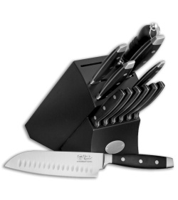 Frost Cutlery Hen &amp; Rooster 13 Piece Kitchen Knife Set - Black Polymer | 64375
