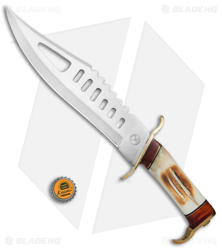 Frost Cutlery Whitetail Bowie Fixed Blade Second Cut Bone (11" Satin)
