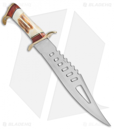 Frost Cutlery Whitetail Bowie Fixed Blade Second Cut Bone (11" Satin)