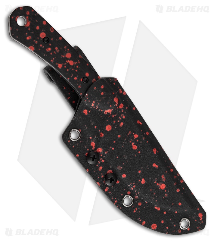 KS STUDIO カホン 赤/ナチュラル Kansept Knives Flank | Black/Red Zombie G-10| Black SW/Zombie