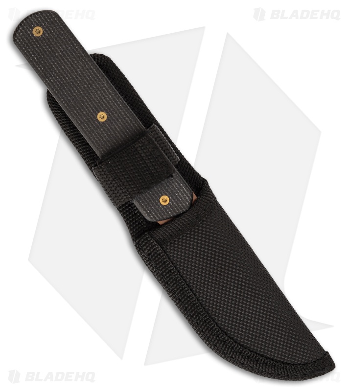 Tenable Knives Foosa Fixed Blade | Black Micarta | Rose Gold