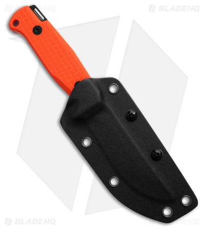 Glow Rhino The Bohr Fixed Blade Knife Blaze Orange G-10 (3.75" Black PVD)
