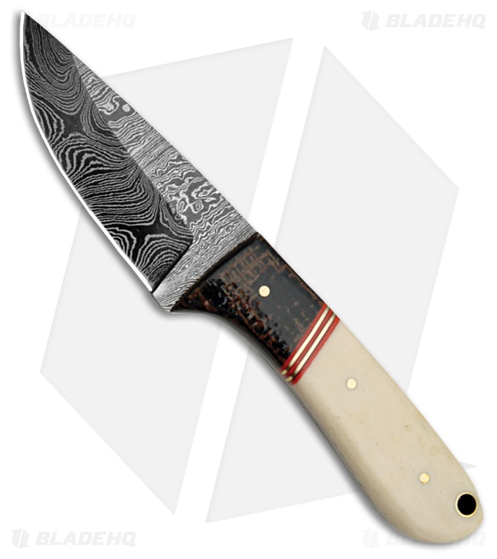 Tallen Bone Hunter Fixed Blade Knife (3.25" Damascus) DM1088