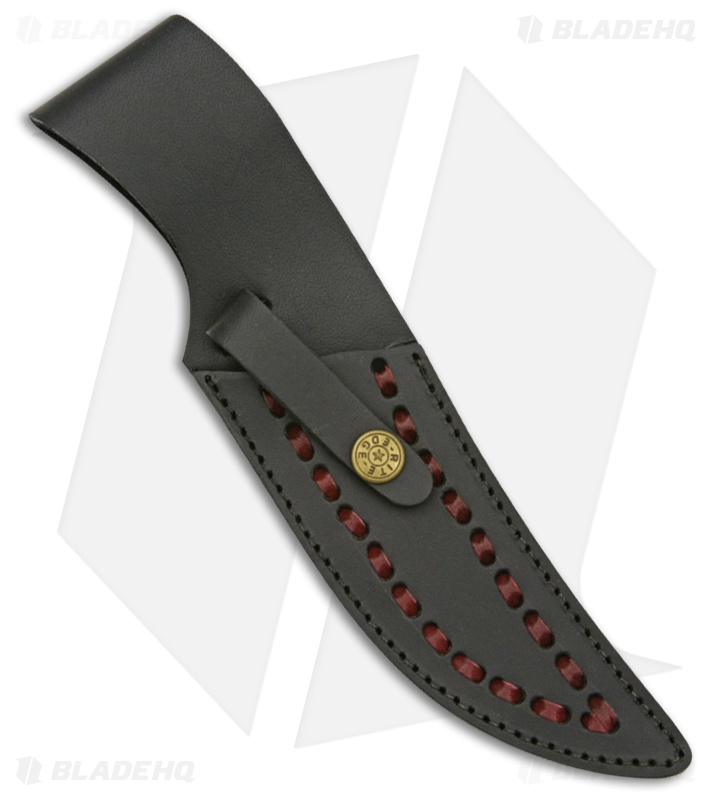 Tallen Mountain Hunter Fixed Blade Knife Brown (5.125" Damascus) DM1045