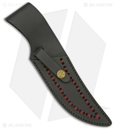 Tallen Mountain Hunter Fixed Blade Knife Brown (5.125" Damascus) DM1045