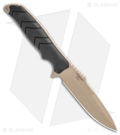 HK Fray Fixed Blade Knife Black Rubber (4.25" FDE) 55253