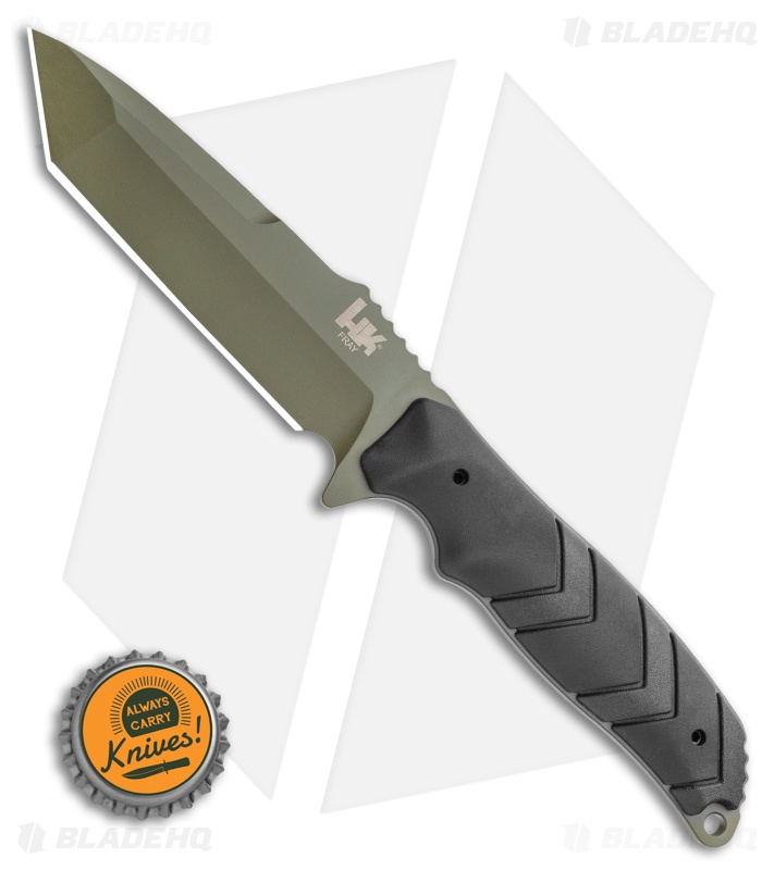 HK Fray Tanto Fixed Blade Knife Black Paracord (4.25" OD Green) 55241