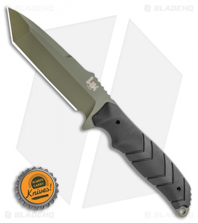 HK Fray Tanto Fixed Blade Knife Black Paracord (4.25" OD Green) 55241