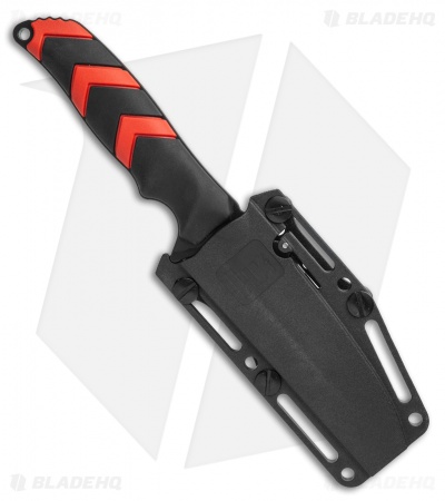 HK Fray Tanto Fixed Blade Knife Black/Red Rubber (4.25" Black) 55242