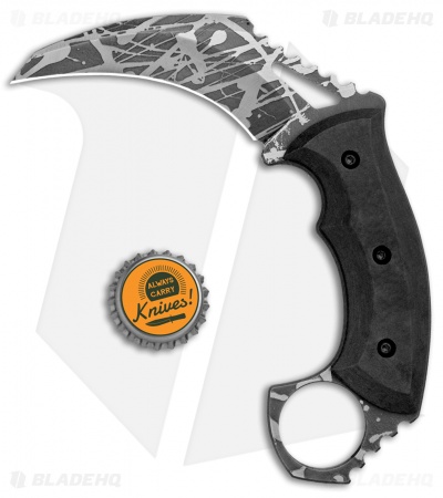 HavocWorks Custom KAOS Karambit Black Richlite (3.25