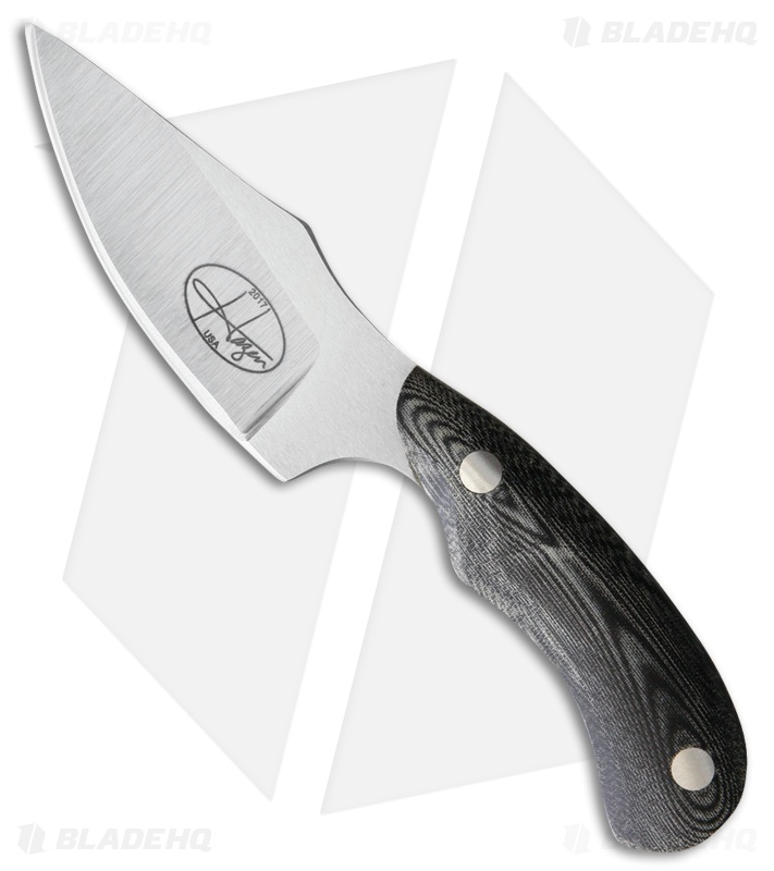 Hazen Knives Peregrine Fixed Blade Knife Black Micarta (3" Satin)