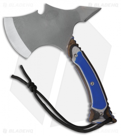 Hazen Knives 7.5" Squatch Hatchet Blue/Black/Gray G-Wood