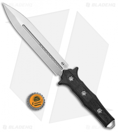 Heretic Knives Nephilim Fixed Blade Knife Carbon Fiber (6.5" Stonewash)