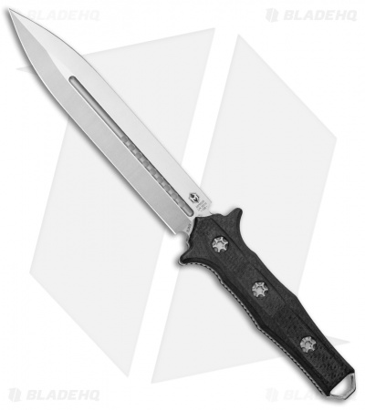 Heretic Knives Nephilim Fixed Blade Knife Carbon Fiber (6.5" Stonewash)