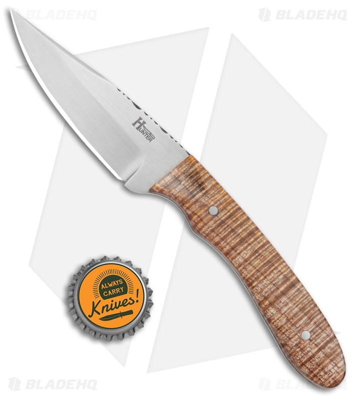 Hunter Handmade Knives Dressed Up EDC Fixed Blade Knife Blackwood (3.25" Satin)