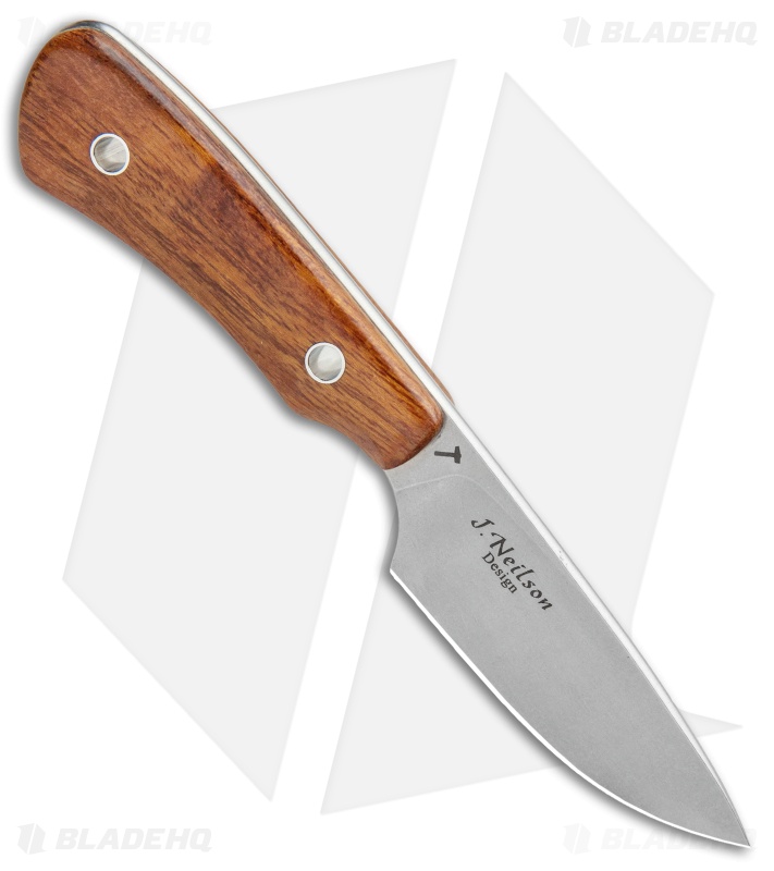 J.E. Made B.U.K Fixed Blade Knife Ironwood (3" Stonewash S35VN)
