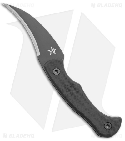 JB Knife & Tool Ditch Pik Fixed Blade Knife Black G-10 (3.5" Black)