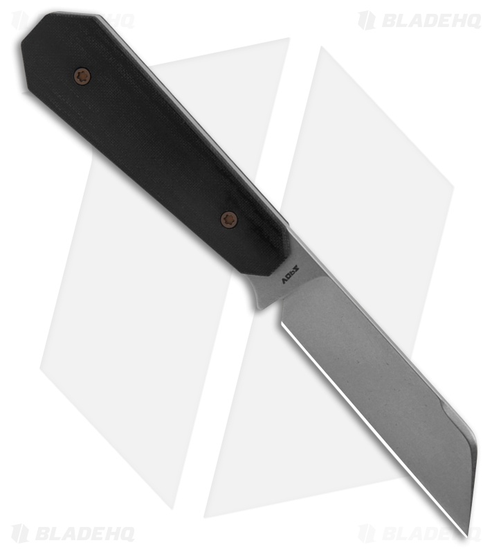 Jack Wolf Knives Midnight FIXedc Knife Black Linen Micarta