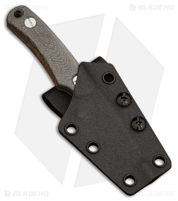 KNAFS Little Lulu Fixed Blade Knife Green Micarta (1.9" SW MagnaCut)
