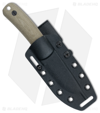 KNAFS Lulu MagnaCut Fixed Blade Knife OD Green Micarta (3" Black)