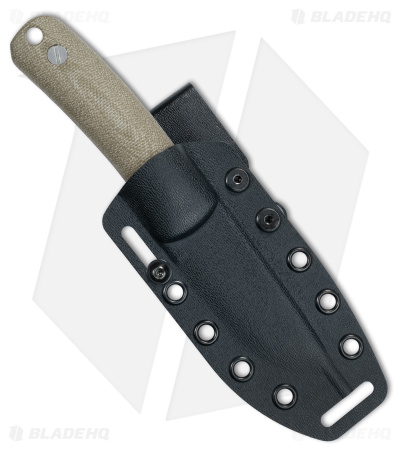 KNAFS Lulu MagnaCut Fixed Blade Knife OD Green Micarta (3" Raw)