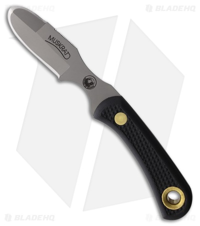 Knives of Alaska Muskrat Fixed Blade Knife Black SureGrip
