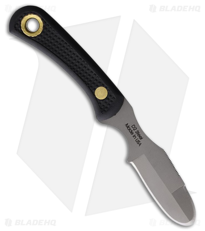 Knives of Alaska Muskrat Fixed Blade Knife Black SureGrip (2.25" Bead Blast)