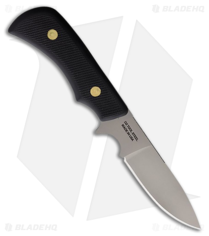 Knives of Alaska Trekker Elk Fixed Blade Knife Black SureGrip (3.25" BB)