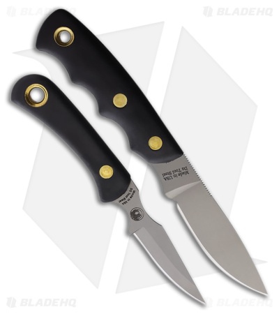 Knives Of Alaska Alpha Wolf/Cub Bear Black SureGrip