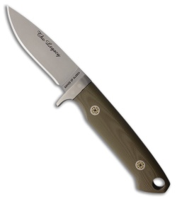 Knives of Alaska Legacy Fixed Blade Knife OD Green G-10 (3.25" Bead Blast)