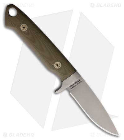 Knives of Alaska Legacy Fixed Blade Knife OD Green G-10 (3.25" Bead Blast)