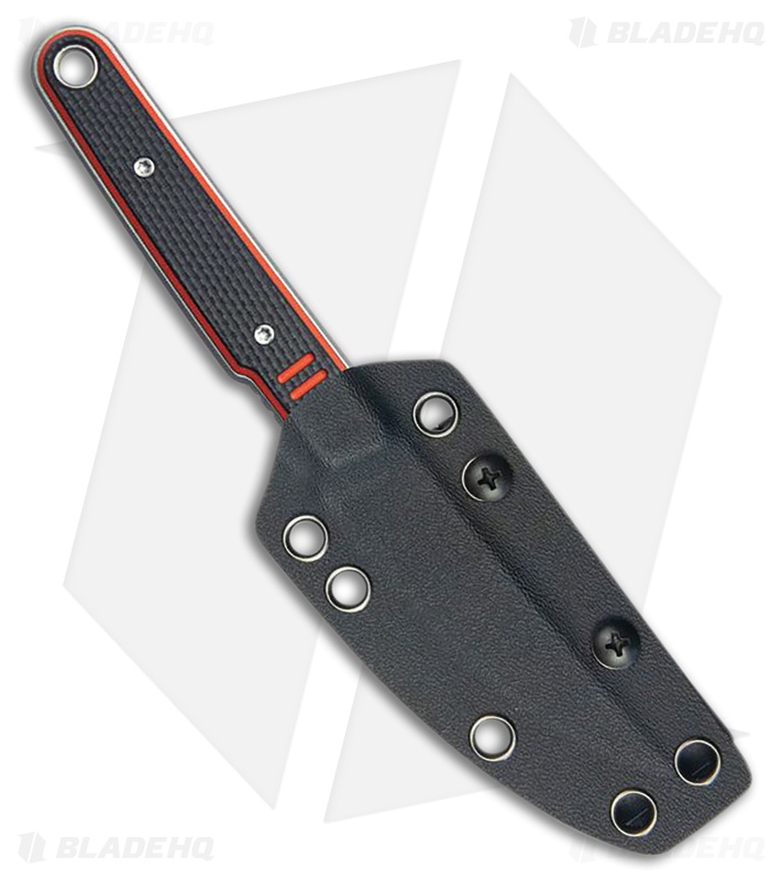 Kubey Knives Fixie Kwaiken Knife Black/Red G-10 SW