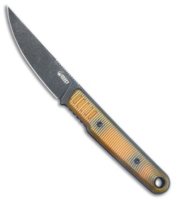 Kubey Knives Fixie Kwaiken Fixed Blade Knife Ultem (3.1" Black SW)
